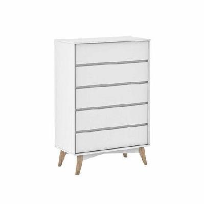 marissa chest of 5-drawers tallboy - white