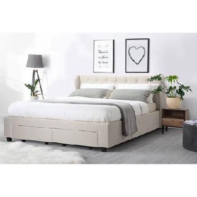 marseille storage bed frame - queen beige queen