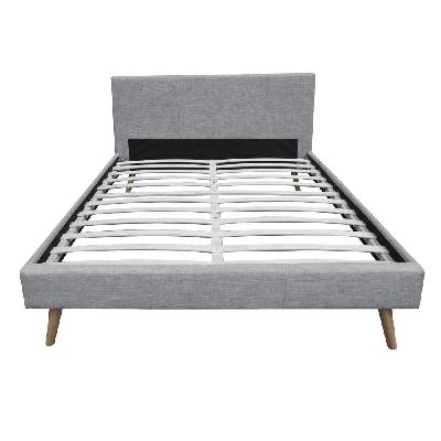 designer modern fabric bed frame double size - queen