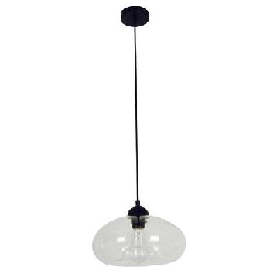 mason pendant lamp light interior es clear glass oval od275mm