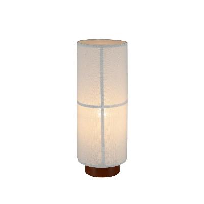matilda modern classic linen shade metal table lamp light white