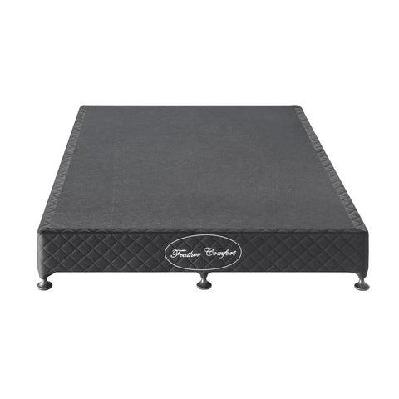 mattress base ensemble king size solid wooden slat in black with removable cover