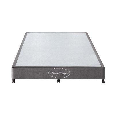 mattress base ensemble queen size solid wooden slat in chaorcoal with removable cover