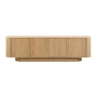 mayim lowline tv stand entertainment unit 4-doors 180cm oak