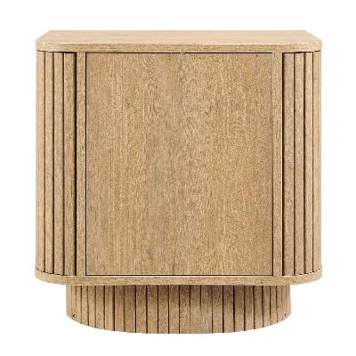 mayim scandinavian woodgrain nightstand bedside unit side table 1-door oak