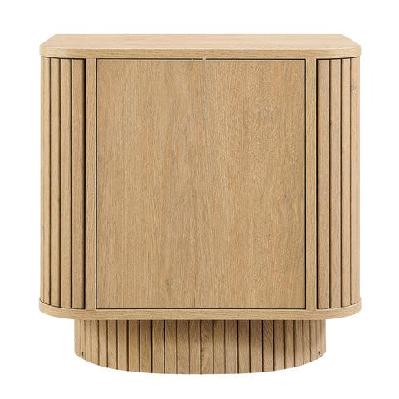 mayim scandinavian woodgrain nightstand bedside unit side table 1-door oak