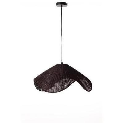 mclean rattan modern elegant pendant lamp ceiling light - brown
