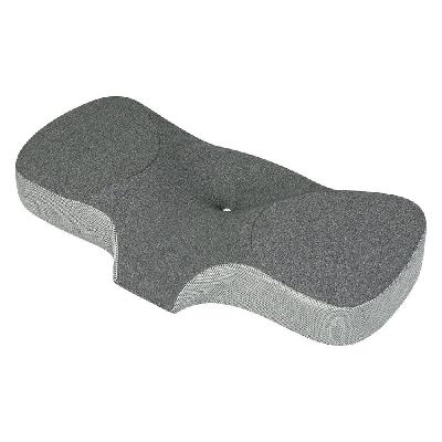 memory foam pillow – neck and shoulder support | ergonomic design (grey)