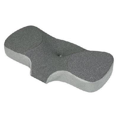 memory foam pillow – neck and shoulder support | ergonomic design (grey)