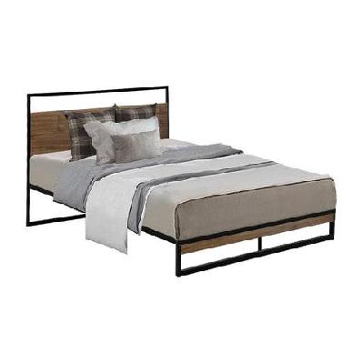 metal bed frame king single size mattress base platform foundation black dane