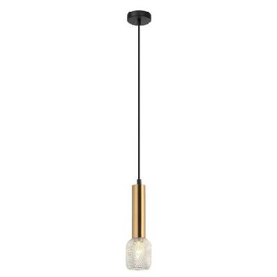 mikro pendant lamp light interior ses od75mm h250mm cylinder antique brass with chrome mesh