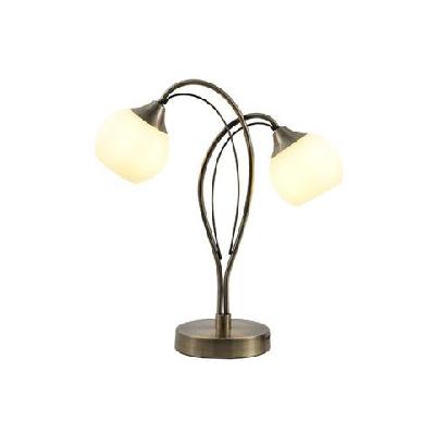 milan modern elegant table lamp desk light - antique brass