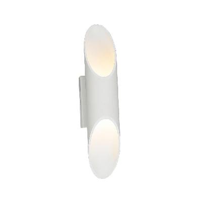 milan wall light interior surface mounted up/down 6w tube matte white 3000k 262lm