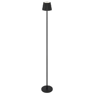 mindy modern standing floor lamp light metal black sand
