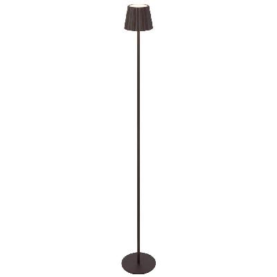 mindy modern standing floor lamp light metal brown sand