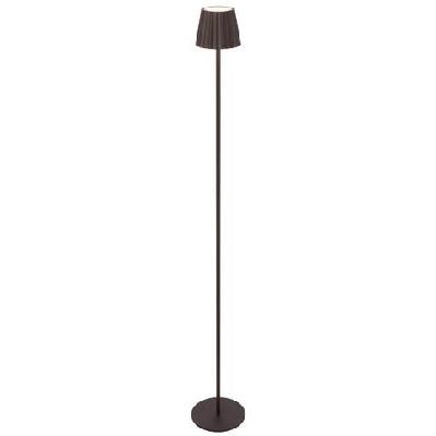 mindy modern standing floor lamp light metal brown sand
