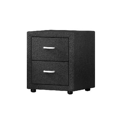 moda bedside table - charcoal