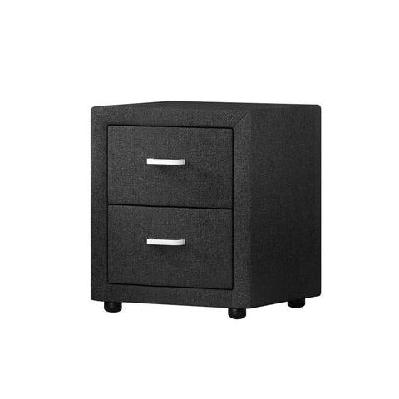 moda bedside table - charcoal