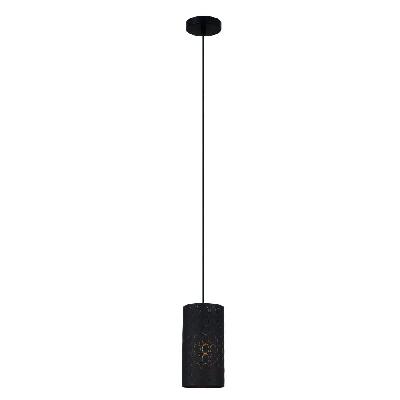 modello pendant lamp light interior es embossed black oblong od130mm