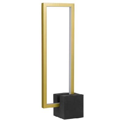 modric modern table desk lamp light concrete aluminium black gold anodised