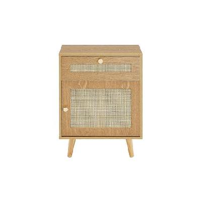 morocco rattan bedside nightstand side table
