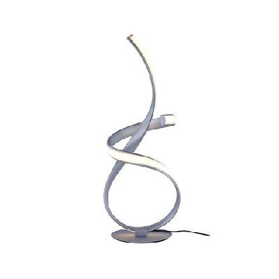 nancy modern luxury led table lamp light satin chrome