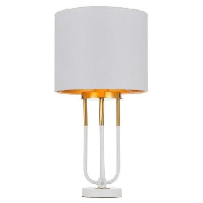 negas industrial table desk lamp light metal fabric white antique gold