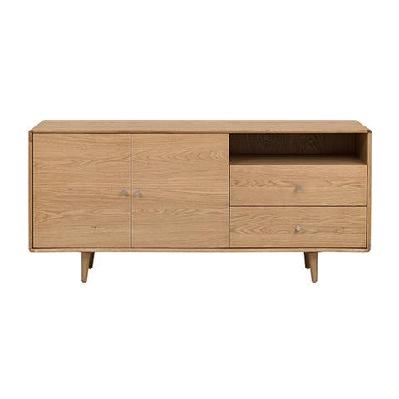 niche buffet unit sideboard wooden storage cabinet - natural