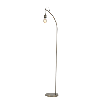 nico slim standing floor lamp drop light - antique brass