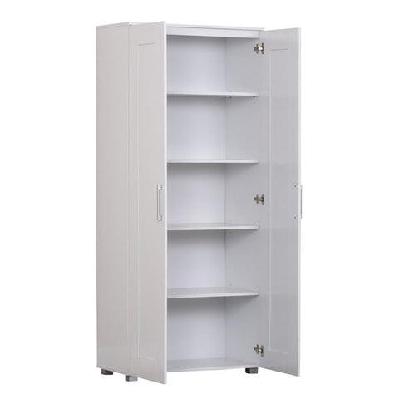 nova 2-door tall cupboard storage cabinet - white