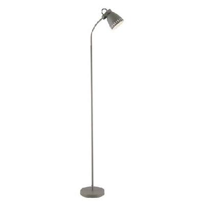 nova contemporary standing floor lamp light metal grey