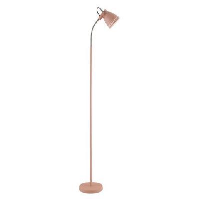 nova contemporary standing floor lamp light metal pink