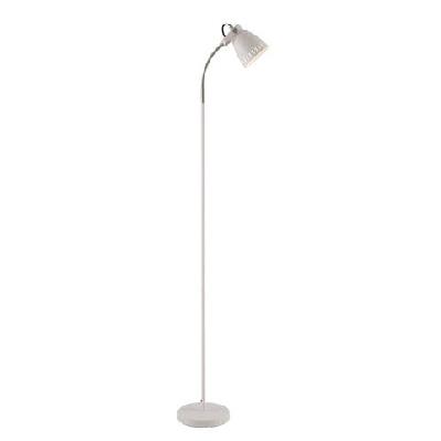 nova contemporary standing floor lamp light metal white