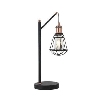 nova modern elegant table lamp desk light - black