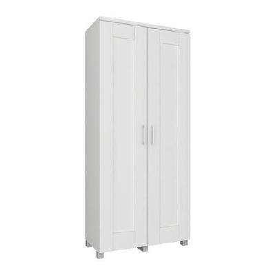 nova multi-purpose 2-door broom cupboard storage cabinet - white