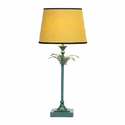 oasis palm table desk lamp light - green