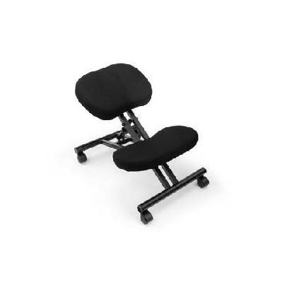 office computer work task kneeling chair - black/black black