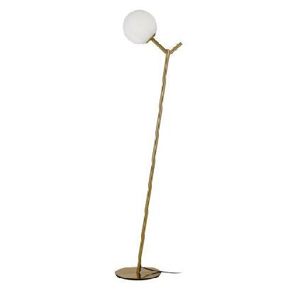 ohh modern standing floor lamp light glass metal opal matt antique gold