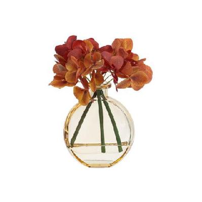 orange hydrangea 19cm artificial plant flower arrangement decorative in bud vase