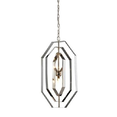 orbita pendant lamp light interior g9x4 stainless steel octagon x 3 od360mm