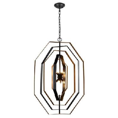 orbita pendant lamp light interior g9x8 antique gold octagon x 5 od640mm