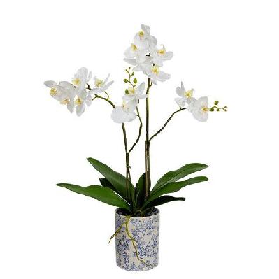 orchid 74cm artificial plant flower arrangement decorative in hampton pot