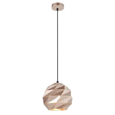 origami pendant lamp light interior es 60w rose gold dome small iron od220mm x h3215mm