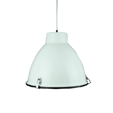 orin classic industrial metal with acrylic cover pendant light lamp - white