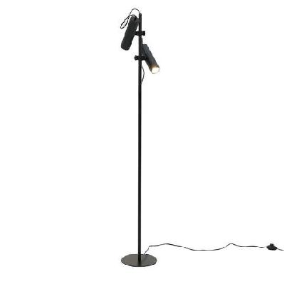 orion standing floor lamp light with adjustable head matte black