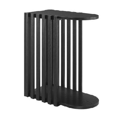 osmo wooden end lamp side c table slatted black