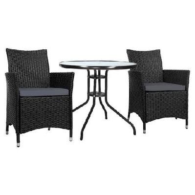 outdoor furniture dining chair table bistro set wicker patio setting tea coffee cafe bar set