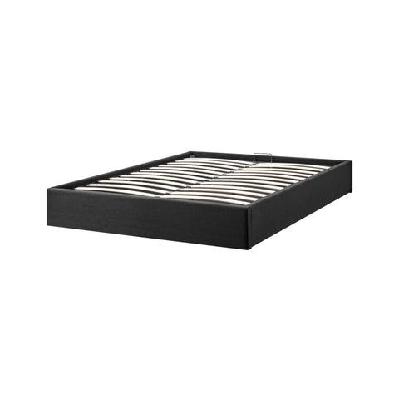 parker gas lift storage bed frame king size black king