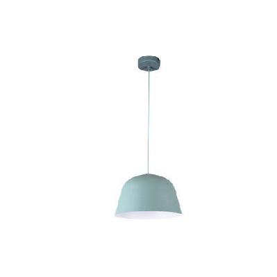 pastel pendant lamp light interior es matte green angled dome od250mm