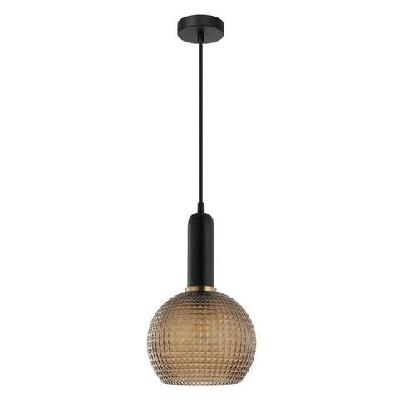 pelota pendant lamp light interior es od200mm h320mm wine glass amber segmented glass